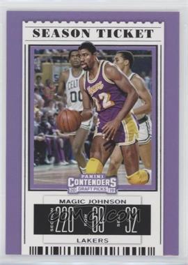 2019-20 Panini Contenders Draft Picks - [Base] #40.1 - Season Ticket - Magic Johnson (Purple Jersey)