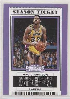 2019-20 Panini Contenders Draft Picks - [Base] #40.2 - Season Ticket Variation - Magic Johnson (Gold Jersey)