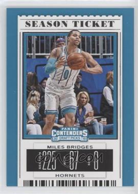 2019-20 Panini Contenders Draft Picks - [Base] #43.1 - Season Ticket - Miles Bridges (White Jersey)