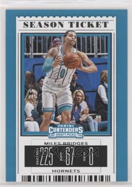 2019-20 Panini Contenders Draft Picks - [Base] #43.1 - Season Ticket - Miles Bridges (White Jersey)