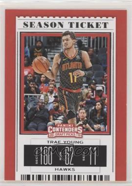 2019-20 Panini Contenders Draft Picks - [Base] #49.1 - Season Ticket - Trae Young (Black Jersey)