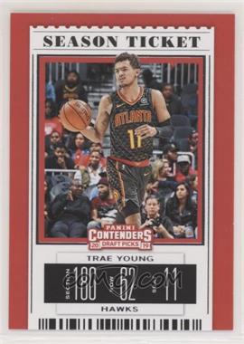 2019-20 Panini Contenders Draft Picks - [Base] #49.1 - Season Ticket - Trae Young (Black Jersey)