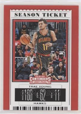 2019-20 Panini Contenders Draft Picks - [Base] #49.1 - Season Ticket - Trae Young (Black Jersey)