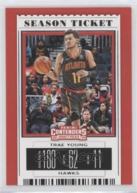 2019-20 Panini Contenders Draft Picks - [Base] #49.1 - Season Ticket - Trae Young (Black Jersey)