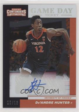 2019-20 Panini Contenders Draft Picks - Game Day Ticket Signatures - Playoff Ticket #7 - De'Andre Hunter /18