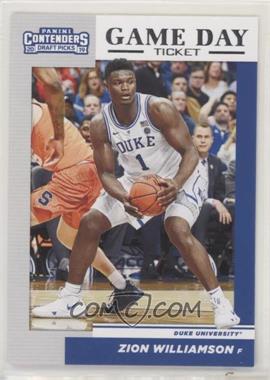 2019-20 Panini Contenders Draft Picks - Game Day Tickets #1 - Zion Williamson