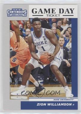 2019-20 Panini Contenders Draft Picks - Game Day Tickets #1 - Zion Williamson