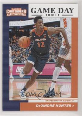 2019-20 Panini Contenders Draft Picks - Game Day Tickets #7 - De'Andre Hunter