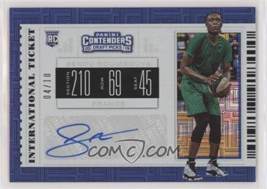 2019-20 Panini Contenders Draft Picks - International Tickets - Building Block Ticket #1 - Sekou Doumbouya /10