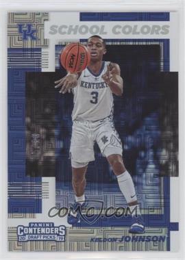 2019-20 Panini Contenders Draft Picks - School Colors - Building Blocks #13 - Keldon Johnson /10