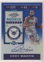 Rookie Ticket Variation - Cody Martin #/49