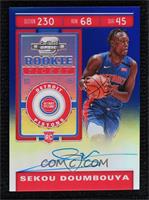 Rookie Ticket Variation - Sekou Doumbouya (Blue Jersey) #/75