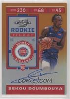 Rookie Ticket Variation - Sekou Doumbouya (Blue Jersey) #/25