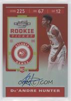 Rookie Ticket - De'Andre Hunter #/49