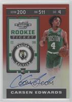 Rookie Ticket Variation - Carsen Edwards #/149