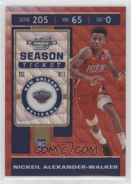2019-20 Panini Contenders Optic - [Base] - Tmall Exclusive Red Wave Prizm #111.1 - Nickeil Alexander-Walker