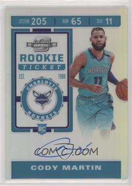 2019-20 Panini Contenders Optic - [Base] #112.1 - Rookie Ticket - Cody Martin