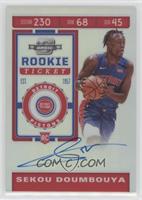 Rookie Ticket Variation - Sekou Doumbouya (Blue Jersey)