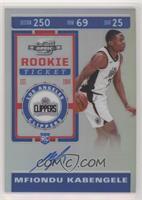 Rookie Ticket Variation - Mfiondu Kabengele