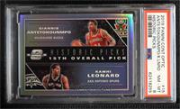 Giannis Antetokounmpo, Kawhi Leonard [PSA 8 NM‑MT]