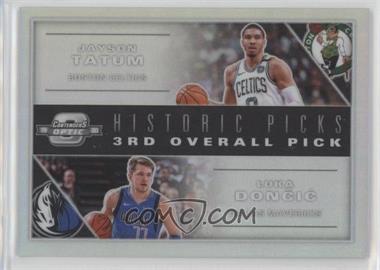 2019-20 Panini Contenders Optic - Historic Picks #8 - Luka Doncic, Jayson Tatum