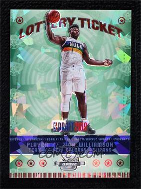 2019-20 Panini Contenders Optic - Lottery Ticket - Blue Cracked Ice Prizm #1 - Zion Williamson