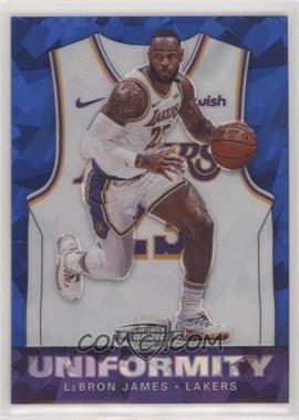 2019-20 Panini Contenders Optic - Uniformity - Blue Cracked Ice Prizm #35 - LeBron James