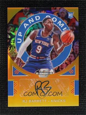 2019-20 Panini Contenders Optic - Up and Coming Autographs - Gold Prizm #UC-RJB - RJ Barrett /10