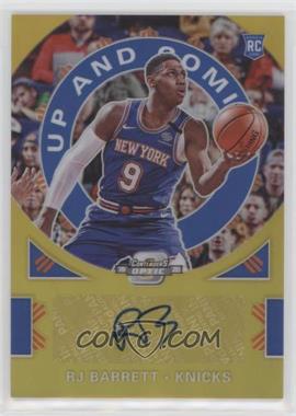 2019-20 Panini Contenders Optic - Up and Coming Autographs - Gold Prizm #UC-RJB - RJ Barrett /10