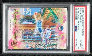 2019-20 Panini Court Kings - Points in the Paint #11 - Luka Doncic [PSA 10 GEM MT]