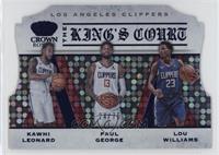 Kawhi Leonard, Lou Williams, Paul George #/75