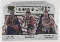 Domantas Sabonis, Malcolm Brogdon, Victor Oladipo #/10