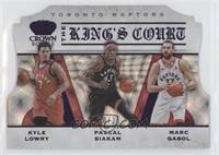 Kyle Lowry, Marc Gasol, Pascal Siakam [Good to VG‑EX] #/25