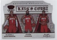 Clint Capela, James Harden, Russell Westbrook #/49