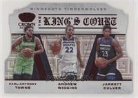 Andrew Wiggins, Jarrett Culver, Karl-Anthony Towns #/49