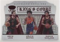 Collin Sexton, Darius Garland, Kevin Love #/49