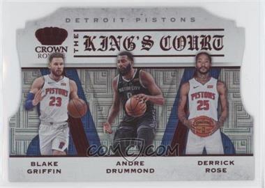 2019-20 Panini Crown Royale - The King's Court - Red #30 - Andre Drummond, Blake Griffin, Derrick Rose /49