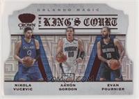 Aaron Gordon, Evan Fournier, Nikola Vucevic #/49