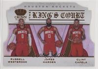 Clint Capela, James Harden, Russell Westbrook #/99