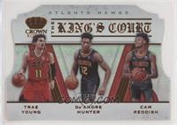 Cam Reddish, De'Andre Hunter, Trae Young #/99