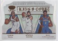 Chris Paul, Shai Gilgeous-Alexander, Steven Adams #/99