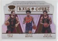 Collin Sexton, Darius Garland, Kevin Love #/99