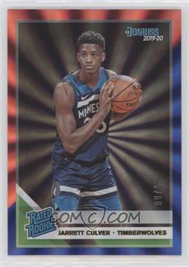 2019-20 Panini Donruss - [Base] - Holo Red and Blue Laser #205 - Rated Rookie - Jarrett Culver /15