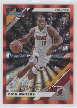 2019-20 Panini Donruss - [Base] - Press Proof Red Laser #112 - Dion Waiters /99