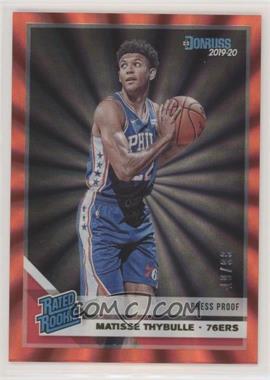 2019-20 Panini Donruss - [Base] - Press Proof Red Laser #219 - Rated Rookie - Matisse Thybulle /99