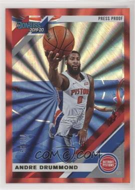 2019-20 Panini Donruss - [Base] - Press Proof Red Laser #58 - Andre Drummond /99