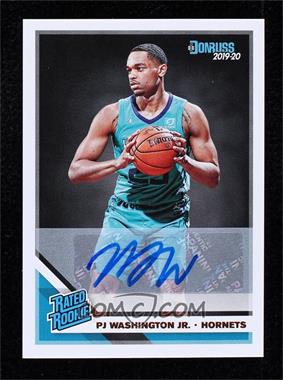 2019-20 Panini Donruss - [Base] - Signatures #211 - Rated Rookie - PJ Washington Jr.