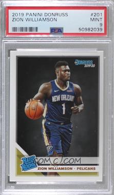 2019-20 Panini Donruss - [Base] #201 - Rated Rookie - Zion Williamson [PSA 9 MINT]