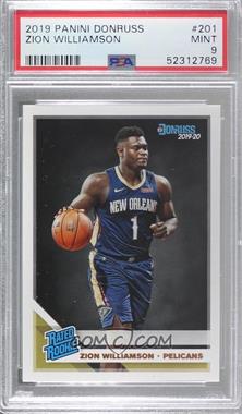 2019-20 Panini Donruss - [Base] #201 - Rated Rookie - Zion Williamson [PSA 9 MINT]