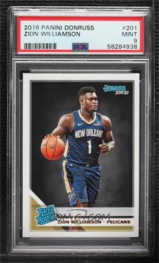 2019-20 Panini Donruss - [Base] #201 - Rated Rookie - Zion Williamson [PSA 9 MINT]